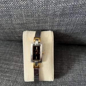 Citizen silver, black and gold thin watch